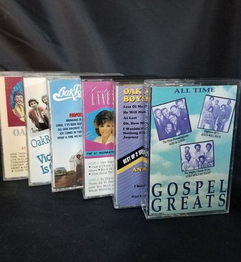Lot of 6 Gospel Music Audio Cassette Tapes JD Sumner Oak Ridge Boys Cristy Lane